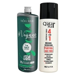 Ficha técnica e caractérísticas do produto Semi Definitiva Vegano Tróia Hair + Selagem Qatar Hair 2x1litro