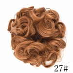 Ficha técnica e caractérísticas do produto TS Cabelo Sintético Mulheres Moda cauda Hair Extension Bun peruca Ondas Curly Scrunchie