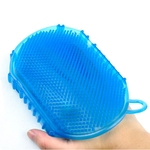 Ficha técnica e caractérísticas do produto Macias luvas de silicone massagem Scrub Body Glove escova de banho esfoliantes Gostar