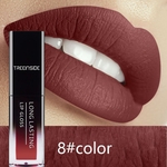Ficha técnica e caractérísticas do produto TS Moda Matte Lipstick impermeável de Longa Duração Não-fading Maquiagem Lip Gloss Hidratante Lip