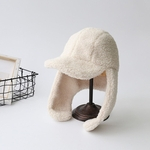 Ficha técnica e caractérísticas do produto Ts Mulheres Coreano Style Todos Matching Boné De Beisebol Espessamento Bonito Proteção De Orelha Plush Hat Quente