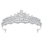 Ficha técnica e caractérísticas do produto Noiva Crown acessorio Hair Fashion Crystal Pearl Foto Wedding Dress acessorio