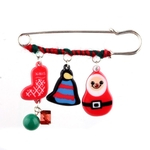 Ficha técnica e caractérísticas do produto FLY Série de Natal Pin bonito dos desenhos animados do boneco de neve de Bell Moose Christmas Stocking Broche