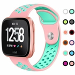 Ficha técnica e caractérísticas do produto Ts Substituição Banda Esporte Respirável Silicon Pulseira Strap Watch Para Fitbit Versa