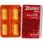 Ficha técnica e caractérísticas do produto Tylenol 750mg 4 Comprimidos Revestidos