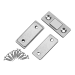 Ficha técnica e caractérísticas do produto Ultra Thin Strong Magnetic Door Catch Latch Furniture Cabinet Lock w/Screws