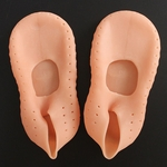 Ficha técnica e caractérísticas do produto SUM Um par de silicone respiráveis ¿¿hidratantes Meias calcanhar do pé Cracked Protector Meias
