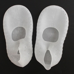Ficha técnica e caractérísticas do produto Hun Infantil Um par de silicone respiráveis ¿¿hidratantes Meias calcanhar do pé Cracked Protector Meias