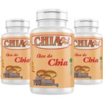 3un Oleo de Chia Oil 120caps 1000mg Emagrecedor - Melcoprol
