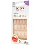 Ficha técnica e caractérísticas do produto Unhas Postiças Kiss New York Natural Ovais Com 28 Unhas