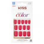 Ficha técnica e caractérísticas do produto Unhas Postiças Kiss New York Salon Color Angel - First Kiss