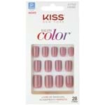 Ficha técnica e caractérísticas do produto Unhas Postiças Kiss New York Salon Color Beautiful