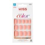Ficha técnica e caractérísticas do produto Unhas Postiças Kiss New York Salon Color Tamanho Curto KSCO3 Ref 67359 com 28 Unidades