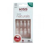 Ficha técnica e caractérísticas do produto Unhas Postiças Kiss New York Salon Natural Curto Quadrada com Abas