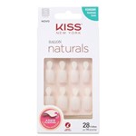 Ficha técnica e caractérísticas do produto Unhas Postiças Kiss New York Salon Natural Curto Quadrada - com Abas