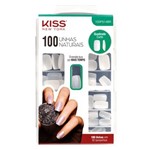 Ficha técnica e caractérísticas do produto Unhas Postiças Kiss NY - 100 Unhas Naturais Quadrado Curto 1 Un
