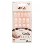 Ficha técnica e caractérísticas do produto Unhas Postiças Kiss NY Salon Acrylic French - Cashmere
