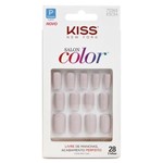 Ficha técnica e caractérísticas do produto Unhas Postiças Kiss NY - Salon Colors 1 Un