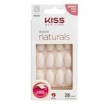 Ficha técnica e caractérísticas do produto Unhas Postiças Kiss NY - Salon Natural Longo Estileto 1 Un