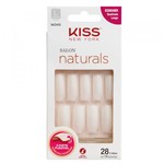 Ficha técnica e caractérísticas do produto Unhas Postiças Kiss NY - Salon Natural Longo Quadrado