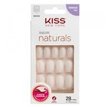 Ficha técnica e caractérísticas do produto Unhas Postiças Kiss NY - Salon Natural Médio Oval