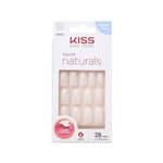 Ficha técnica e caractérísticas do produto Unhas Postiças Kiss NY Salon Naturals Quadrado Médio