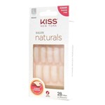 Ficha técnica e caractérísticas do produto Unhas Posticas Kiss Salon Natural Longo Quadrado