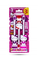 Ficha técnica e caractérísticas do produto 3 Unidades Escova Dental Infantil Hello Kitty
