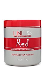 Uniliss Máscara Red Hidratante Matizadora e Ativadora de Tons Vermelhos 500 Gr - Uniliss Cosméticos - Profissionais