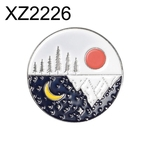 Ficha técnica e caractérísticas do produto Unisex Bonito Lua Esmalte Sol Forma Redonda Broche Pin Jacket Collar Bag Badge Gift