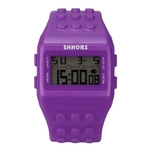 Ficha técnica e caractérísticas do produto Unisex Colorful Digital Wrist Watch PP