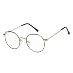 Ficha técnica e caractérísticas do produto Unisex Fashion Classic Gold Metal Frame Glasses women Classical vintage Style optical Glasses cat ears
