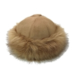 Ficha técnica e caractérísticas do produto Niceday Unisex Hat Suede mongol Hat Round Top espessamento e Fluffy Envolvido pulôver Cap Chefe Keeper Quente