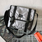 Ficha técnica e caractérísticas do produto Unisex Lazer Compras Viagens Canvas Shoulder Lunch Bag ombro inclinado Bag