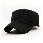 Ficha técnica e caractérísticas do produto Unisex Plano Top Hats militares Chapéus Sunshield Caps Plain tecida Esporte Visor