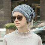Ficha técnica e caractérísticas do produto SUM Unisex Thicken Velvet Knitting Wool Hat Outono Inverno Lacing Quente Sólidos Beanie Cor