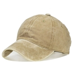 Ficha técnica e caractérísticas do produto Unisex Vintage Washed Cap Baseball de algodão Sun ajustável Hat