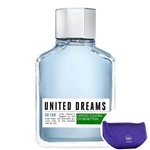 Ficha técnica e caractérísticas do produto United Dreams Go Far Benetton EDT - Perfume Masculino 200ml+Beleza na Web Roxo - Nécessaire