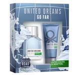 Ficha técnica e caractérísticas do produto United Dreams Go Far Eau de Toilette Benetton - Kit de Perfume Masculino 100ml + Pós Barba 100ml Kit