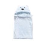 Ficha técnica e caractérísticas do produto Urso Bonito Com Capuz Macio Roupão De Banho Toalha De Banho Infantil Cobertor Swaddle