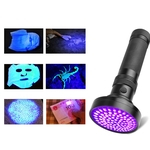 Ficha técnica e caractérísticas do produto Luz UV 100LEDs Lanterna Tocha Luz Segurança Lâmpada de detecção ultravioleta