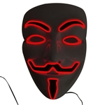 Ficha técnica e caractérísticas do produto V Vendetta Máscara Make-up partido liderado luz máscara para Cosplay Partido Festival Halloween Venda quente