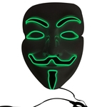 Ficha técnica e caractérísticas do produto Viva Modelo mais recente Presente V Vendetta Máscara Make-up partido liderado luz máscara para Cosplay Partido Festival Halloween