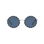 Ficha técnica e caractérísticas do produto Valentino Eyewear Óculos de Sol Arredondado - Prata
