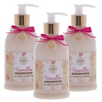 Vanilla Emulsão Hidratante 380ml Flora Vie Pack com 3un