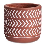 Ficha técnica e caractérísticas do produto Vaso 9cm de Cimento Vermelho Asteca 10448-3 Mart