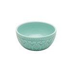 Ficha técnica e caractérísticas do produto Vaso Cachepô de Cerâmica Bowl Embossed Verde - Urban - Verde