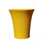 Ficha técnica e caractérísticas do produto Vaso Circular 48cm x 44cm Ouro Fino Amarelo
