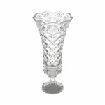 Ficha técnica e caractérísticas do produto Vaso com Pé de Cristal Diamond - Lyor 3823