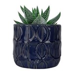 Ficha técnica e caractérísticas do produto Vaso de Cerâmica Azul Jade Urban